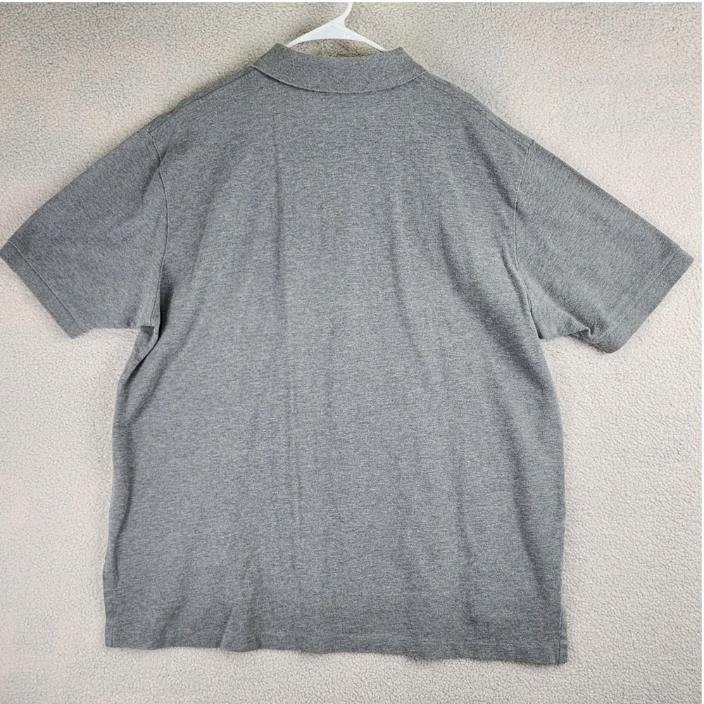 Polo Ralph Lauren Pique Polo Shirt‎ Mens 1XL Big Gray Heather Classic Preppy